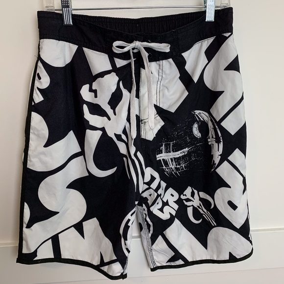 Star Wars Other - Star Wars Black & White Swim Trunks